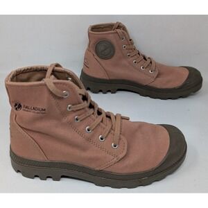 Palladium Boots Pampa Hi Organic II Cotton Vegan Boots Camel Men 6 Women 7.5